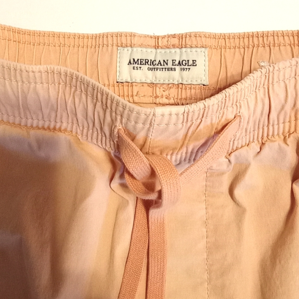 American Eagle Salmon Men's Short Elastic Waistband Pockets Size XS - Picture 5 of 11